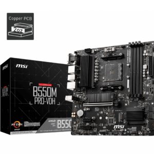 MSI B550M PRO-VDH DDR4 4400MHZ 1XVGA 1XHDMI 1XDP 2XM.2 USB 3.2 MATX AM4 (AMD 5000/4000G/3000 SERİLERİ İLE UYUMLU)