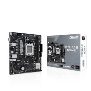 ASUS PRIME A620M-K DDR5 7000MHZ 1XVGA 1XHDMI 1XM.2 USB 3.2 MATX AM5 (AMD AM5 9000/8000/7000 SERİLERİ İLE UYUMLU)