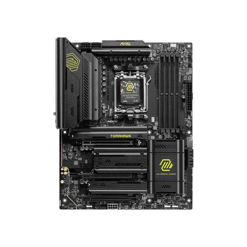 MSI MAG X870 TOMAHAWK WIFI DDR5 8400MT/S 1XHDMI 2XUSB4 4XM.2 ATX AM5 (AMD AM5 9000/8000/7000 SERİLERİ İLE UYUMLU) - Görsel 2