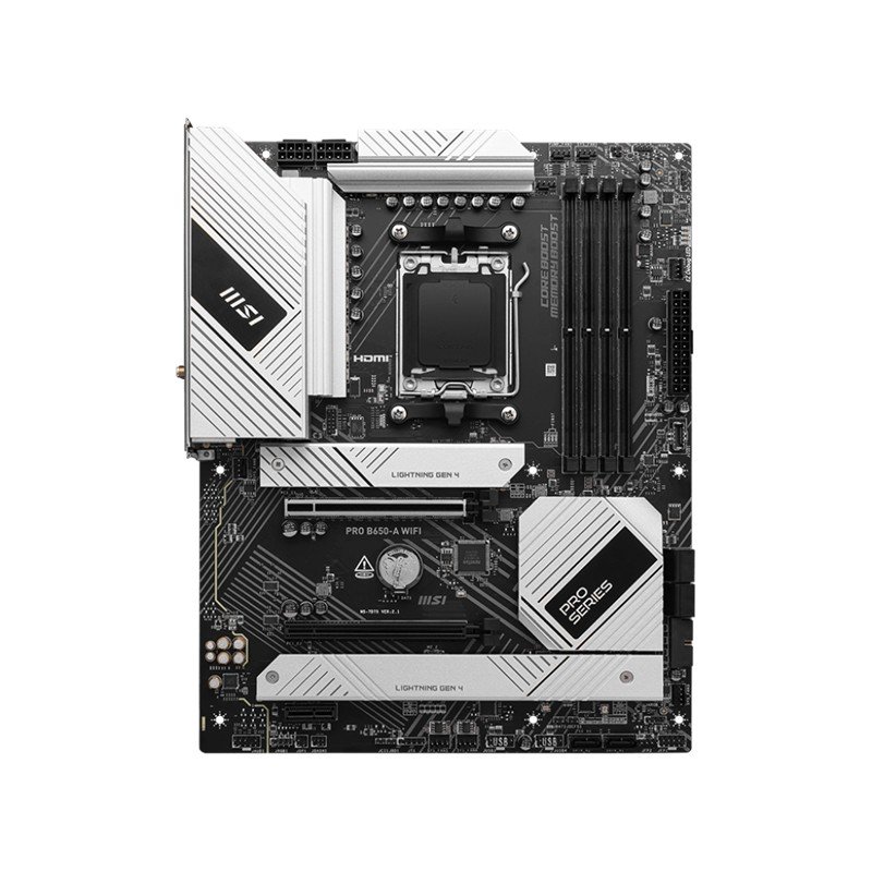 MSI PRO B650-A WIFI DDR5 7600MHZ 1XHDMI 3XM.2 USB ATX AM5 (AMD AM5 9000/8000/7000 SERİLERİ İLE UYUMLU) - Görsel 2
