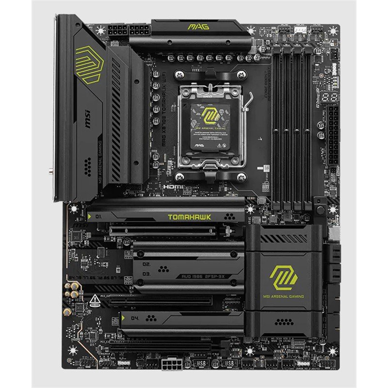 MSI MAG X870E TOMAHAWK WIFI DDR5 8400MT/S 1XHDMI 4XM.2 USB ATX AM5(AMD AM5 9000/8000/7000 SERİLERİ İLE UYUMLU) - Görsel 2