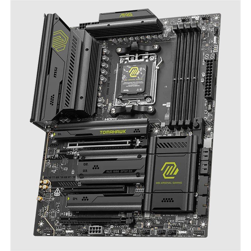 MSI MAG X870E TOMAHAWK WIFI DDR5 8400MT/S 1XHDMI 4XM.2 USB ATX AM5(AMD AM5 9000/8000/7000 SERİLERİ İLE UYUMLU) - Görsel 3