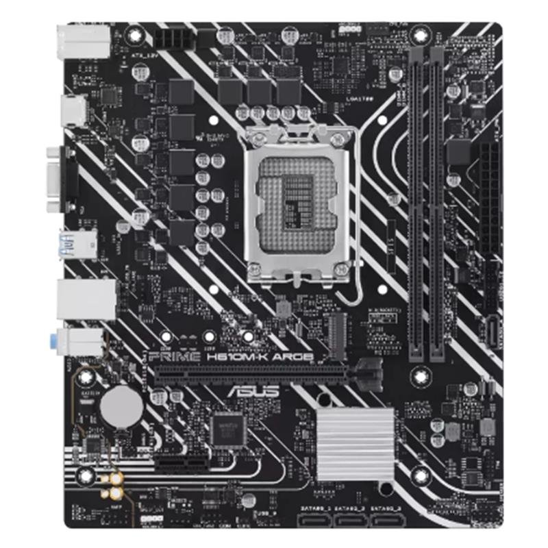 ASUS PRIME H610M-K ARGB DDR5 5600MHZ 1XVGA 1XHDMI 1XM.2 USB 3.2 MATX 1700P (12. / 13. VE 14. NESİL İŞLEMCİ UYUMLU) - Görsel 2