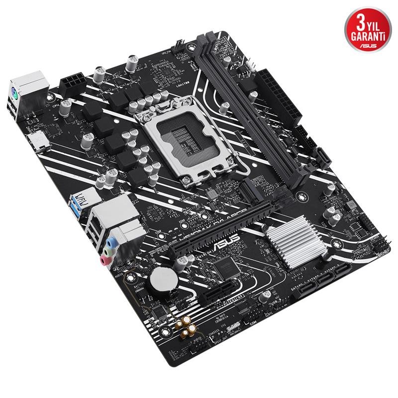 ASUS PRIME H610M-K D4 ARGB DDR4 3200MHZ 1XHDMI 1XM.2 USB 3.2 MATX 1700P (12. / 13. VE 14. NESİL İŞLEMCİ UYUMLU) - Görsel 4