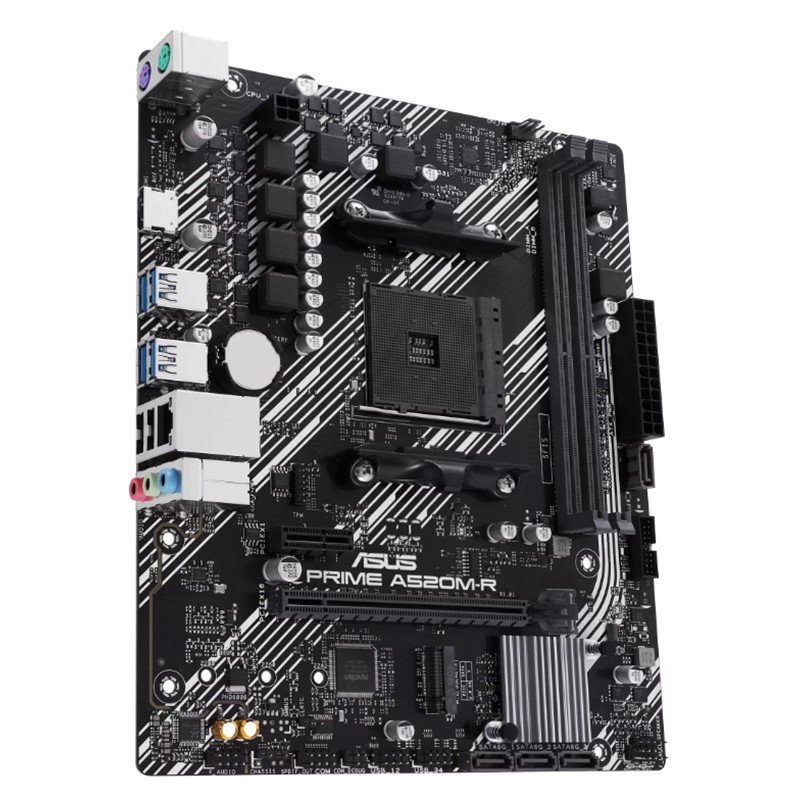 ASUS PRIME A520M-R DDR4 5100MHZ 1XHDMI 1XM.2 USB2.0 MATX AM4 (AMD AM4 5000/4000 /3000 SERİLERİ İLE UYUMLU) - Görsel 3