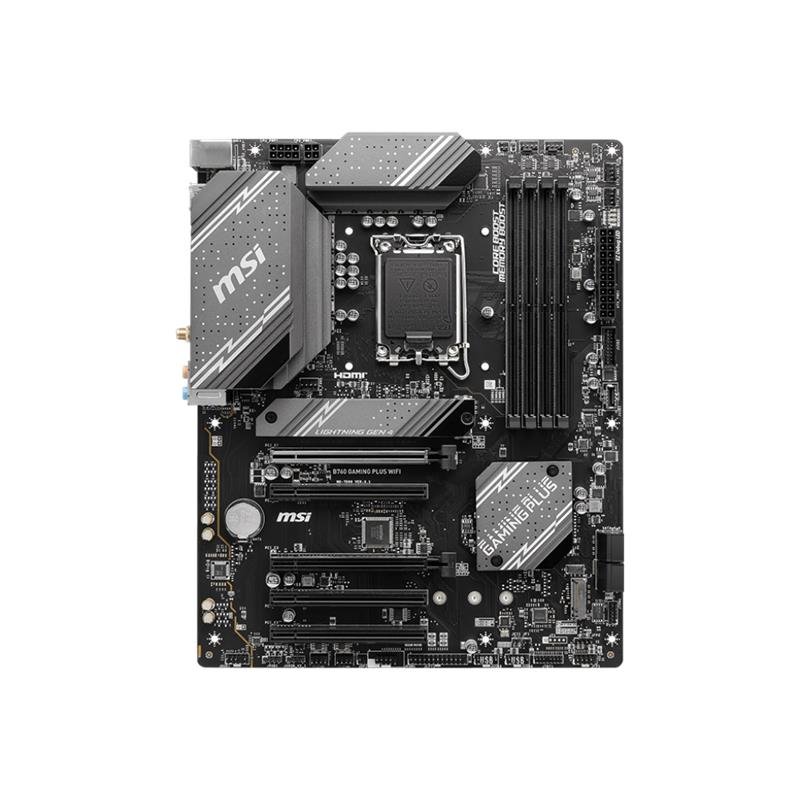 MSI B760 GAMING PLUS WIFI DDR5 6800MHZ 1XHDMI 1XDP 2XM.2 USB 3.2 ATX 1700P (12. / 13. VE 14. NESİL İŞLEMCİ UYUMLU) - Görsel 2