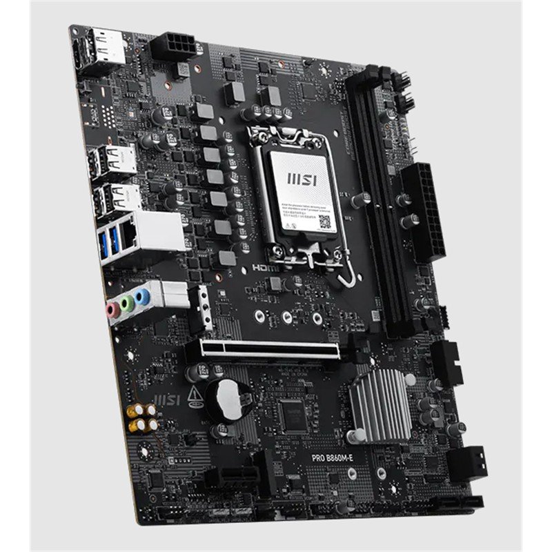 MSI PRO B860M-E DDR5 9066MHZ 1XHDMI 1XDP 2XM.2 USB MATX 1851P(INTEL ULTRA PROCESSORS SERIES 2) - Görsel 3