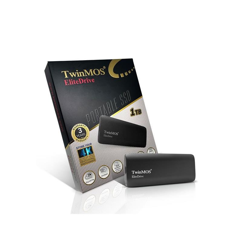 1 TB TWINMOS EXT SSD USB3.2/TYPE-C PSSDGGBMED32 - Görsel 2