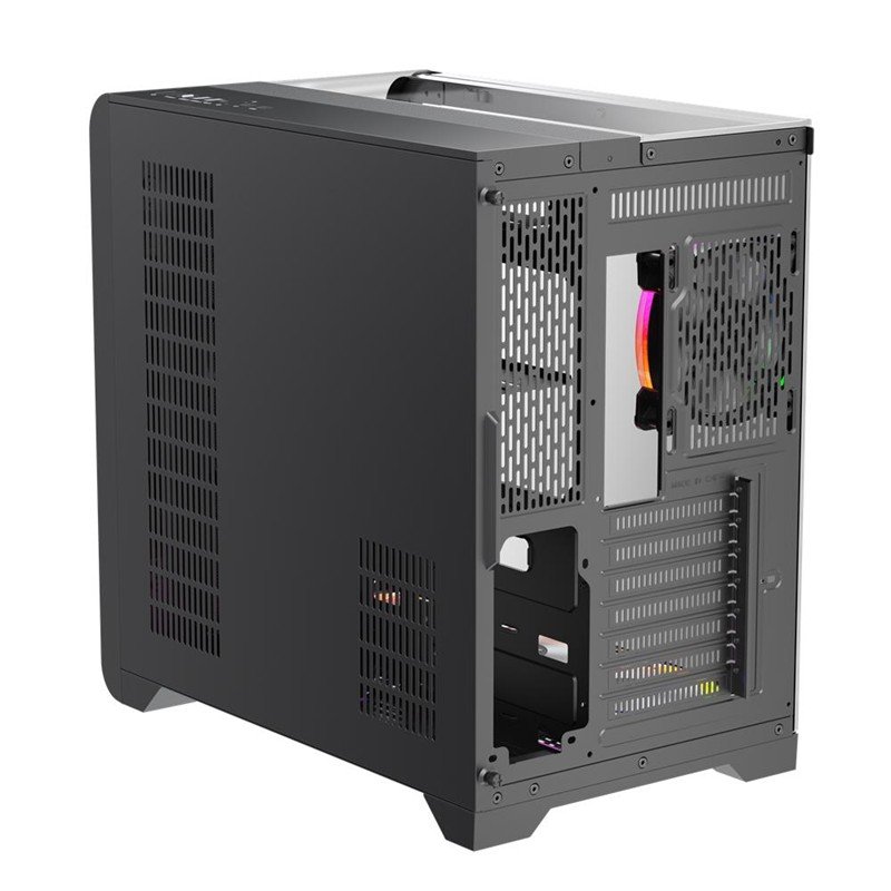 1ST PLAYER RT7 SİYAH DIGITAL 850W 80+ GOLD FULL MODÜLER 4X12CM ARGB 3 TARAFLI TEMPERLİ CAM USB 3.0 - TYPE C ATX KASA - Görsel 3