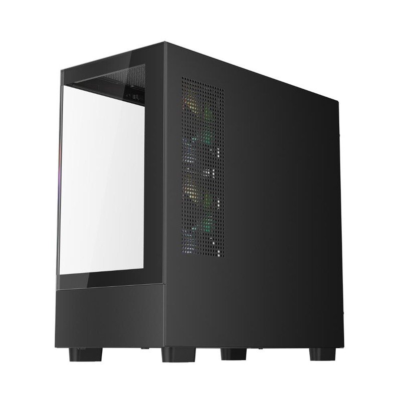 1ST PLAYER MIKU Mİ5 SİYAH 750W 80+ ATX 3.1 SILVER ARGB 6X12CM FAN TEMPERLİ CAM USB 3.0 M-ATX KASA - Görsel 5