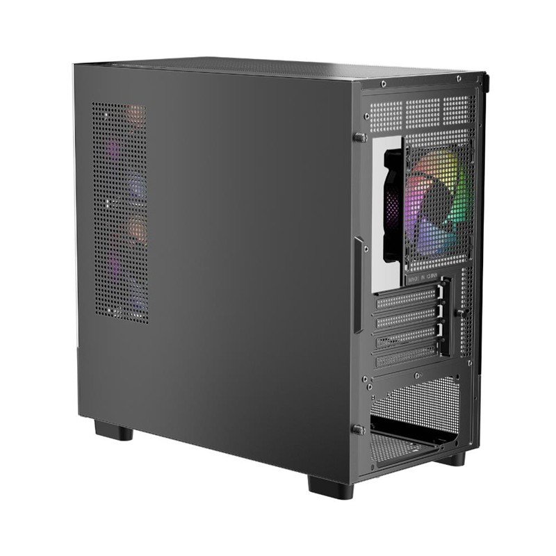 1ST PLAYER MIKU Mİ5 SİYAH 750W 80+ ATX 3.1 SILVER ARGB 6X12CM FAN TEMPERLİ CAM USB 3.0 M-ATX KASA - Görsel 6