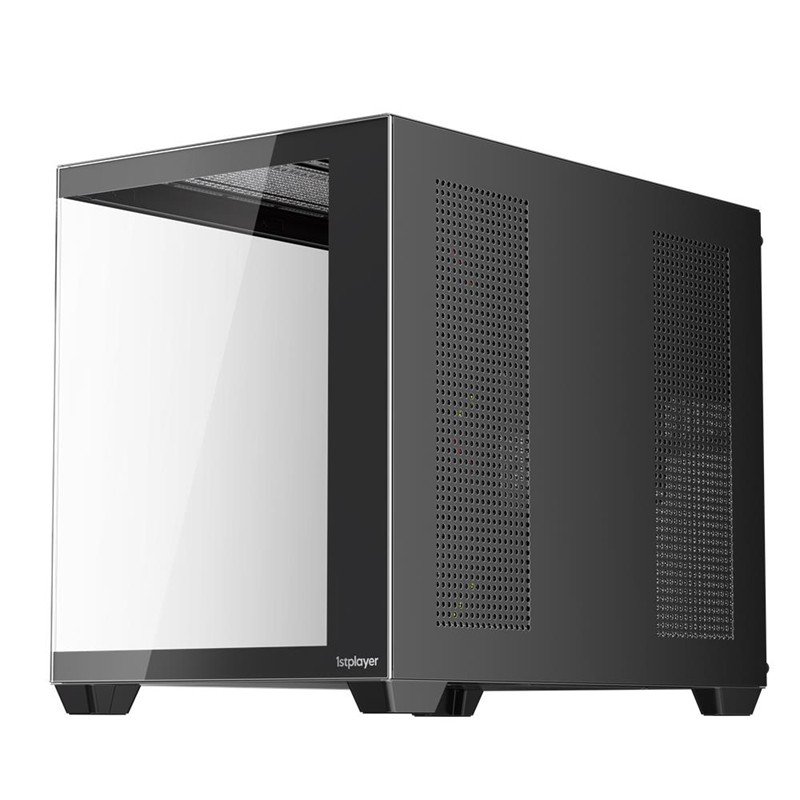 1ST PLAYER BV6 SİYAH ACK 650W 80+ BRONZE ARGB 3X12CM FAN PANORAMİK TEMPERLİ CAM USB 3.0 M-ATX KASA - Görsel 4
