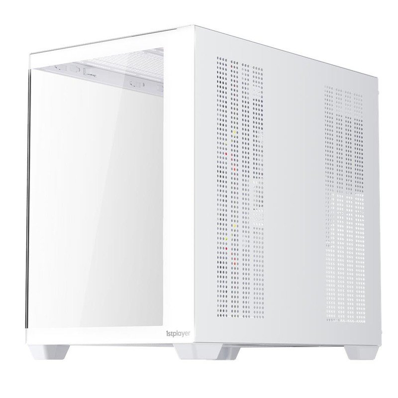 1ST PLAYER BV7 BEYAZ ACK 750W 80+ BRONZE ARGB 4X12CM FAN PANORAMİK TEMPERLİ CAM USB 3.0 ATX KASA - Görsel 4