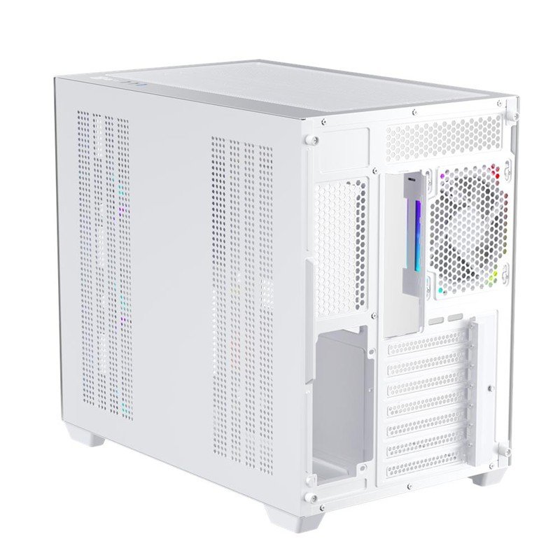1ST PLAYER BV7 BEYAZ ACK 750W 80+ BRONZE ARGB 4X12CM FAN PANORAMİK TEMPERLİ CAM USB 3.0 ATX KASA - Görsel 5