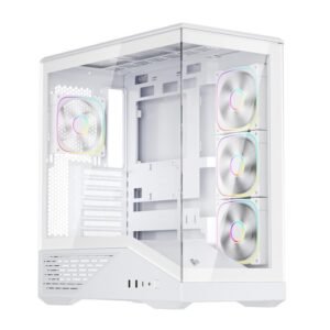 1ST PLAYER GM7 BTF BEYAZ ARGB 4X12CM FAN TEMPERLİ CAM USB 3.0 TYPE-C ATX KASA