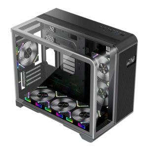 1ST PLAYER RT6 SİYAH DIGITAL 4X12CM ARGB TEMPERLİ CAM USB 3.0 M-ATX KASA