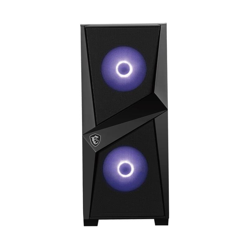 MSI MAG FORGE 100M TEMPERLI CAM 2X120MM 1X120MM ARGB FAN PSU YOK GAMING SİYAH KASA - Görsel 4