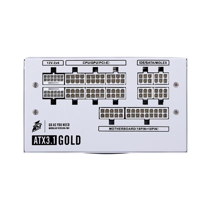1ST PLAYER NGDP 850W 80+ GOLD ATX3.1/PCle 5.1 JAPON KAPASİTÖR FULL MODÜLER APFC 10 YIL GARANTİLİ BEY - Görsel 7