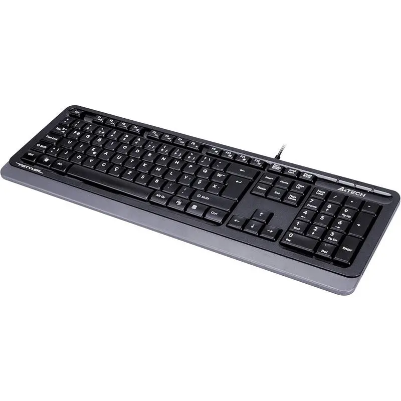 A4 TECH FK10 F TR MM GRİ/SİYAH USB KABLOLU KLAVYE - Görsel 3