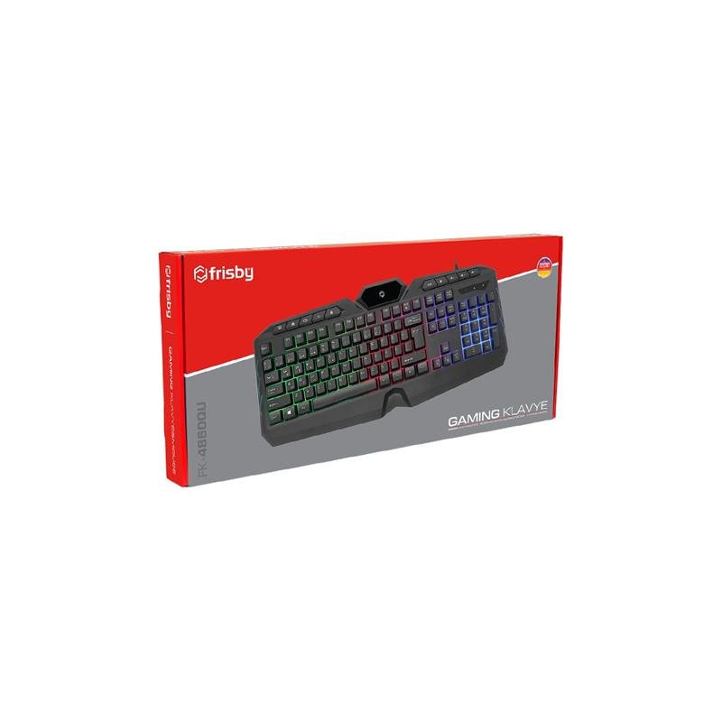 FRISBY FK-4860QU USB Q TR MM SİYAH KABLOLU GAMING KLAVYE - Görsel 3