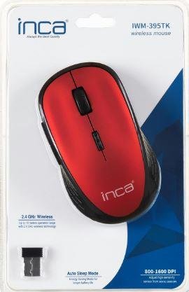 INCA IWM-395TK KIRMIZI KABLOSUZ 1600 DPI MOUSE - Görsel 3