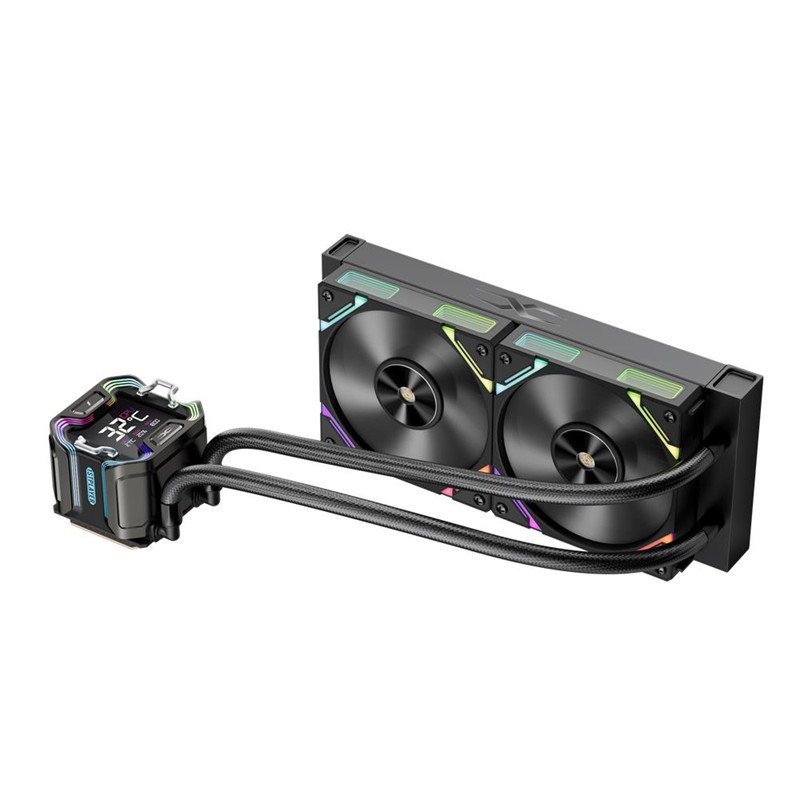 1ST PLAYER X STARSHIP E X240E MM SİYAH ARGB DİJİTAL EKRAN AM5 / LGA 1851 İŞLEMCİ SIVI SOĞUTUCU - Görsel 3